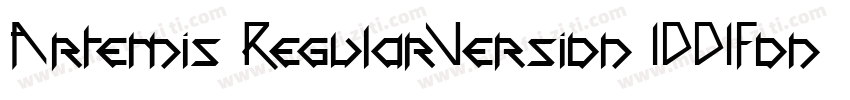 Artemis RegularVersion 1001Fontse字体转换